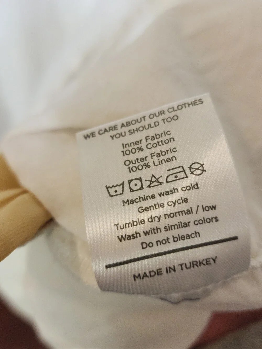 Sincerely Jules White Linen Dress Size Med Sleeveless Tassel Cotton Lining
